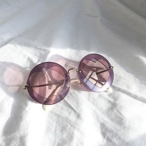 Miu miu heart shape sunglasses